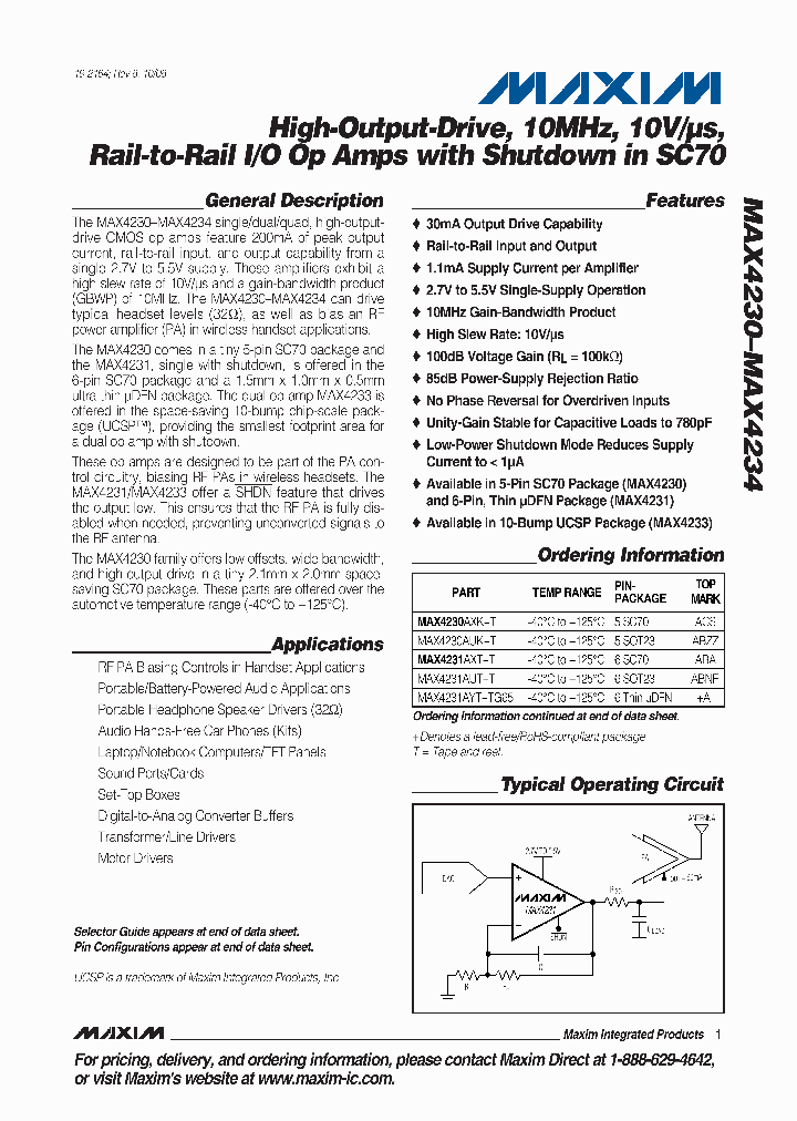MAX4233ABCT_4282648.PDF Datasheet