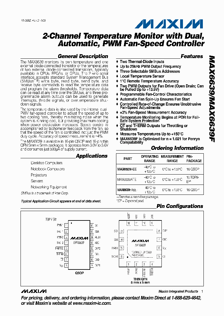 MAX6639FAEE_4581869.PDF Datasheet
