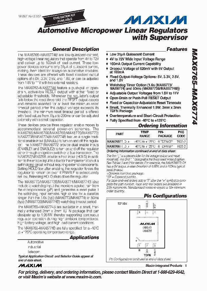MAX6766TTSD2T_4592940.PDF Datasheet