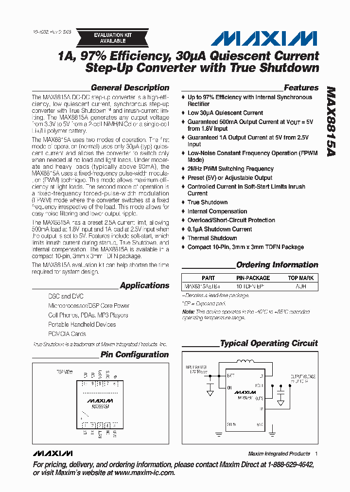 MAX8815A_4218683.PDF Datasheet