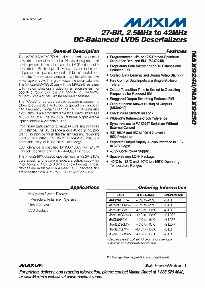 MAX9250ECM_4477310.PDF Datasheet