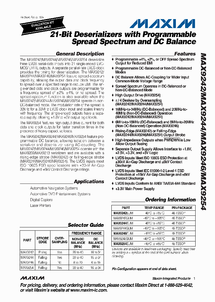 MAX9254_4477315.PDF Datasheet