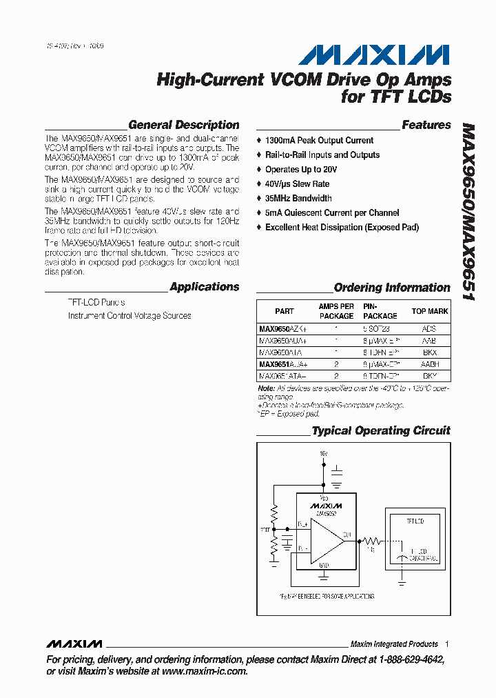 MAX9651ATA_4329492.PDF Datasheet