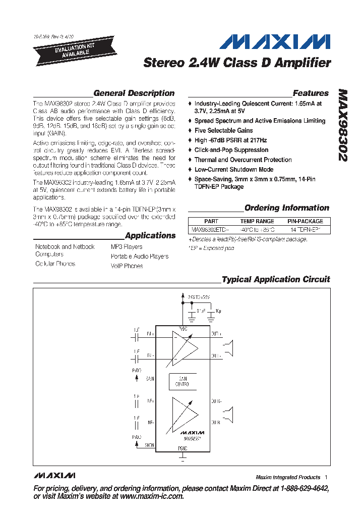 MAX98302_4651753.PDF Datasheet