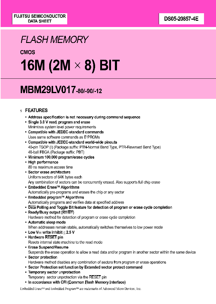 MBM29LV017-12PTR_4468070.PDF Datasheet