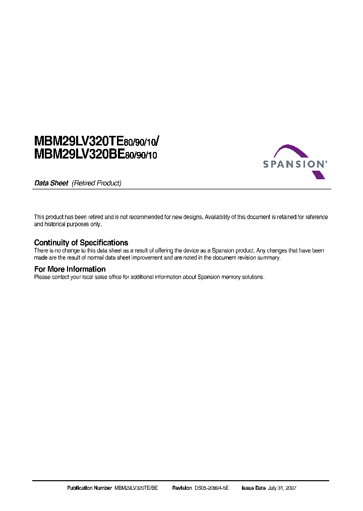 MBM29LV320BE_4218696.PDF Datasheet