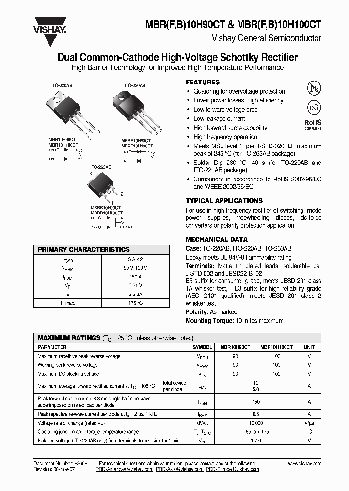 MBR10H100CT-E345_4447609.PDF Datasheet