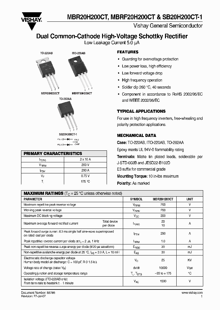 MBR20H200CT_4391270.PDF Datasheet