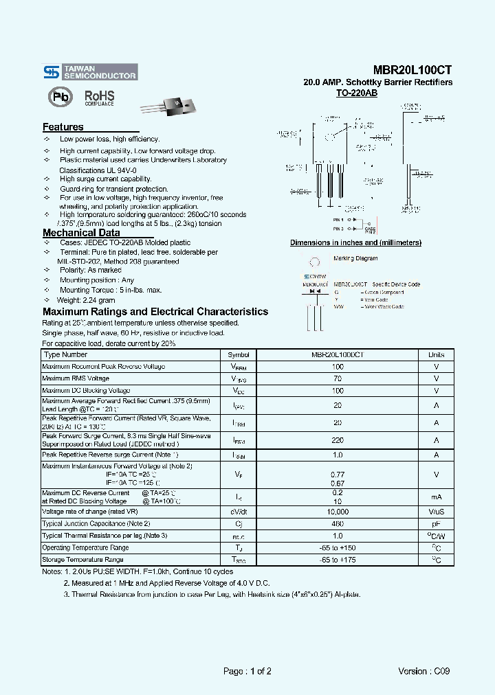 MBR20L100CT_4641825.PDF Datasheet