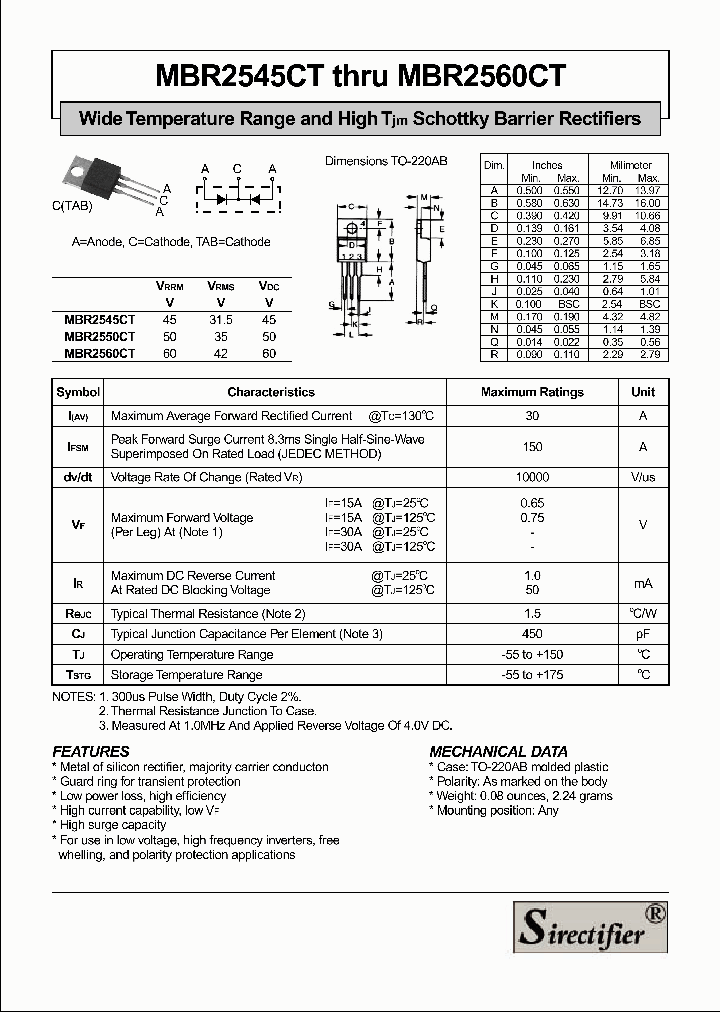 MBR2545CT_4292462.PDF Datasheet