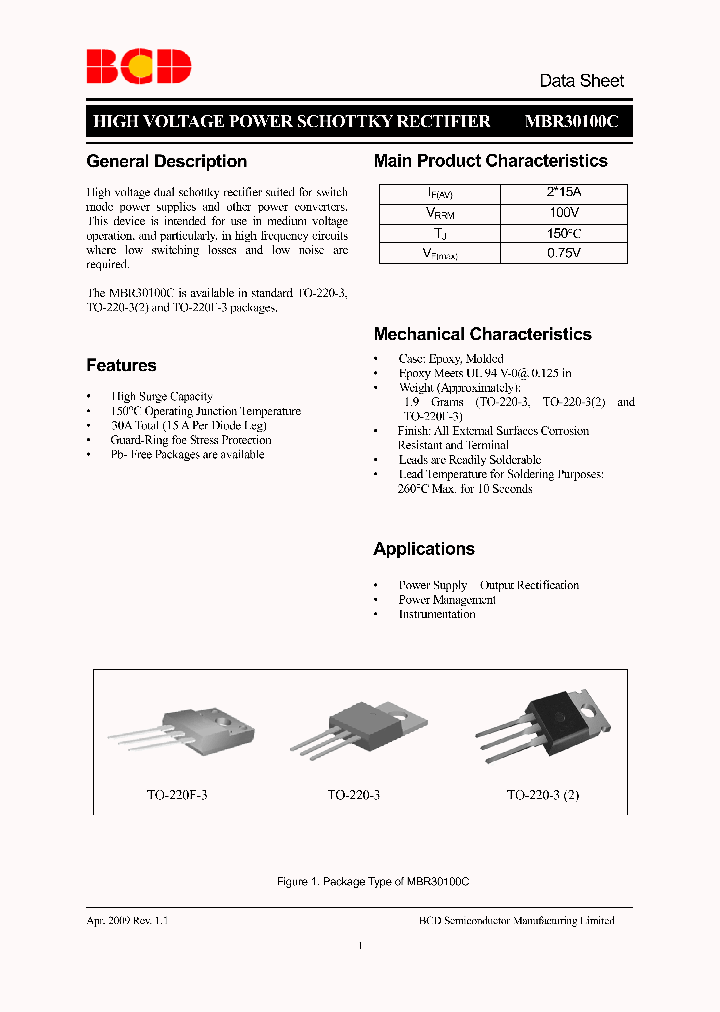 MBR30100C_4469366.PDF Datasheet