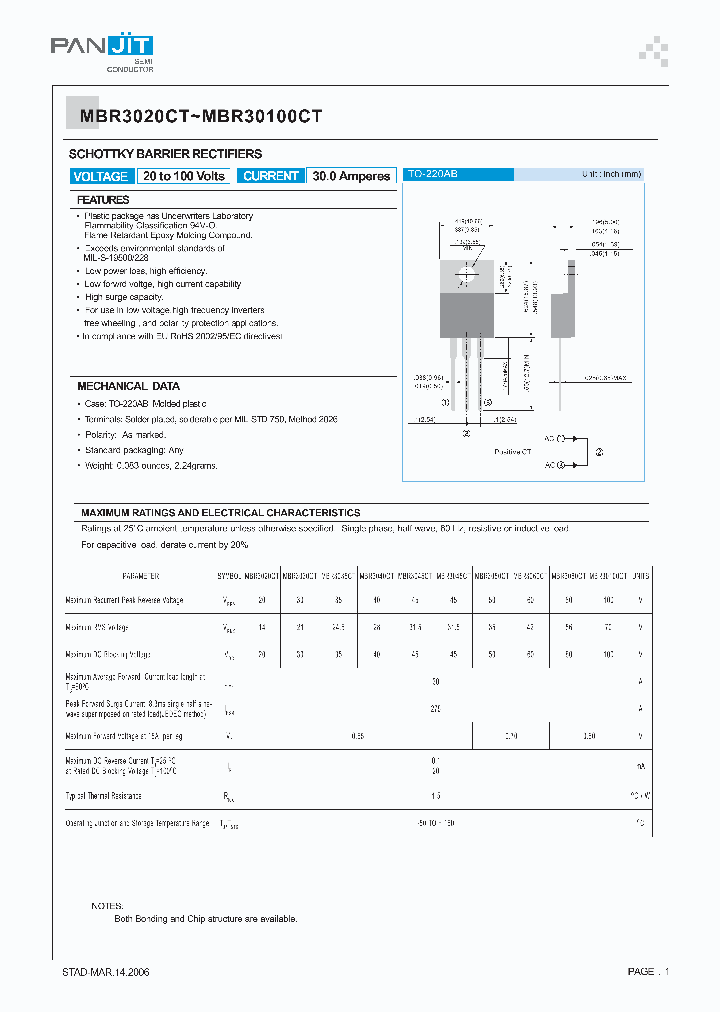 MBR30100CT_4469367.PDF Datasheet