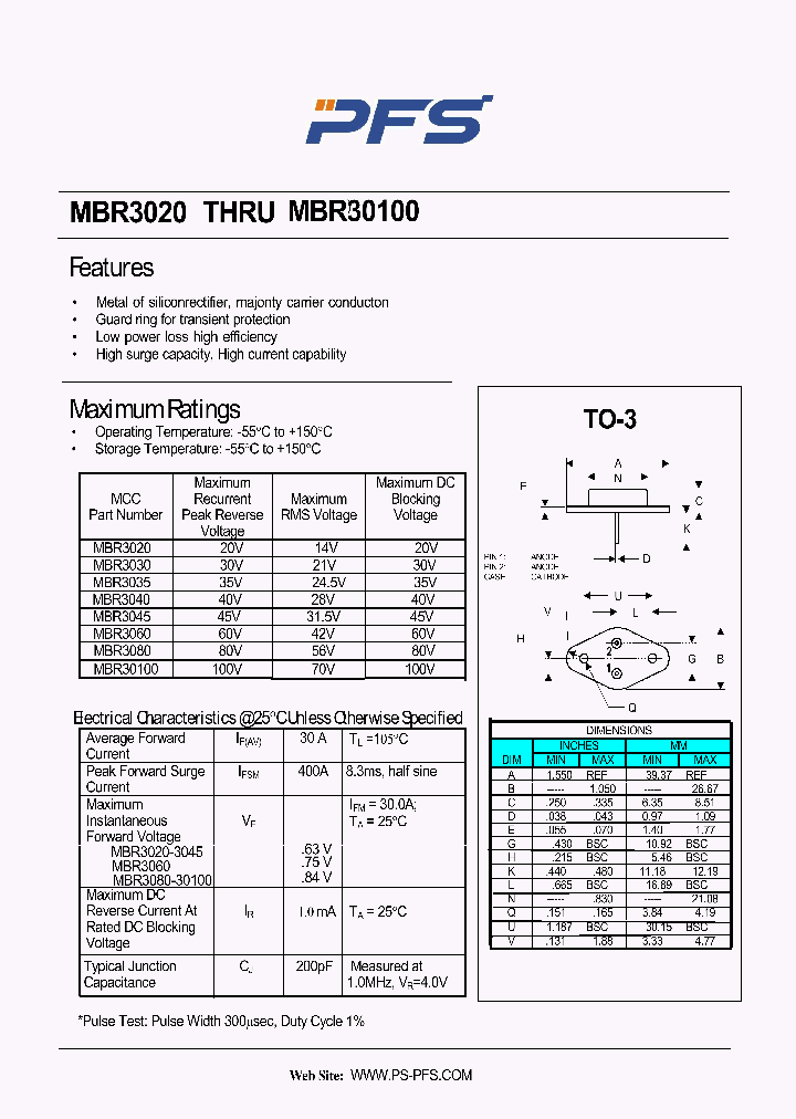 MBR3020_4851274.PDF Datasheet