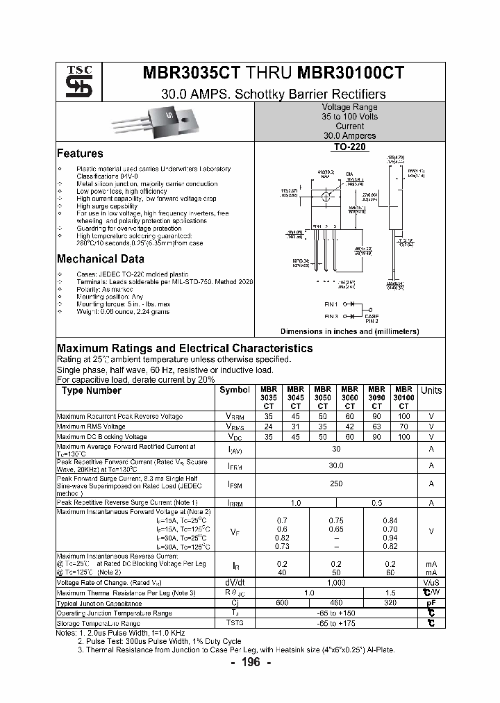 MBR3045CT_4810257.PDF Datasheet