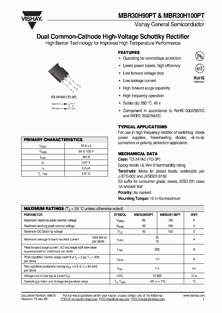 MBR30H100PT-E3450_4545461.PDF Datasheet