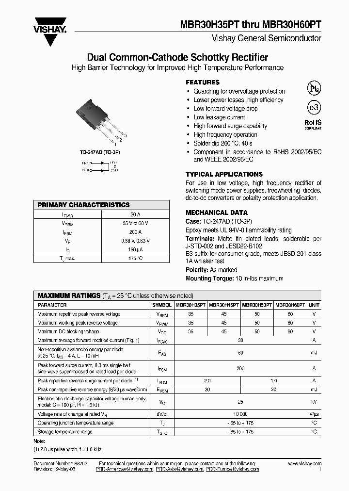 MBR30H35PT_4545467.PDF Datasheet