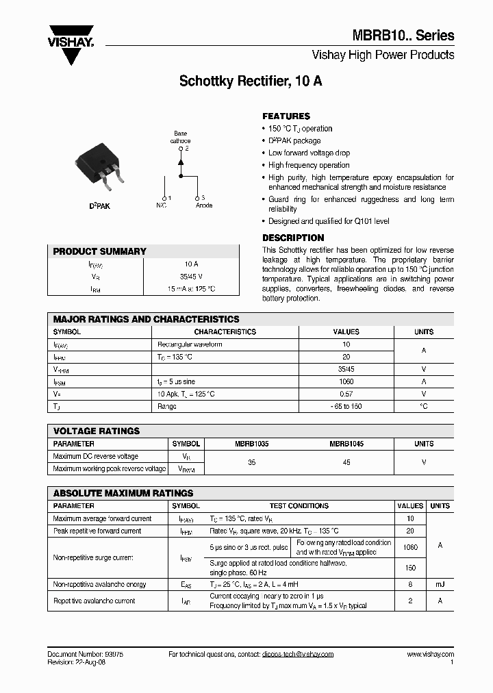 MBRB1045_4624813.PDF Datasheet