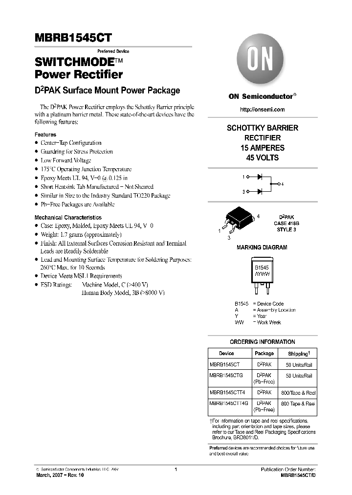 MBRB1545CT_4228714.PDF Datasheet