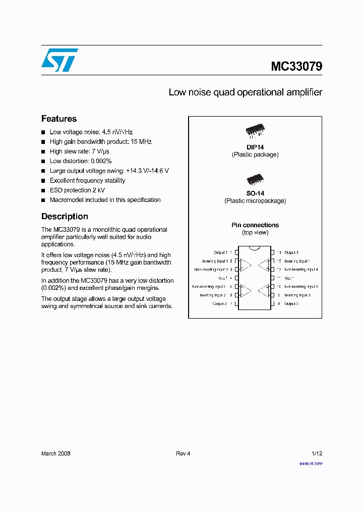 MC33079DT_4299909.PDF Datasheet