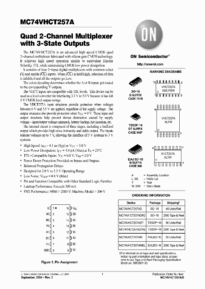 MC74VHCT257A04_4298579.PDF Datasheet