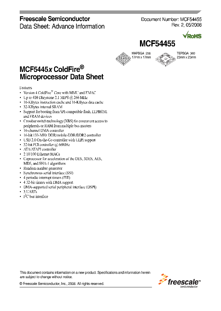 MCF54450_4375877.PDF Datasheet