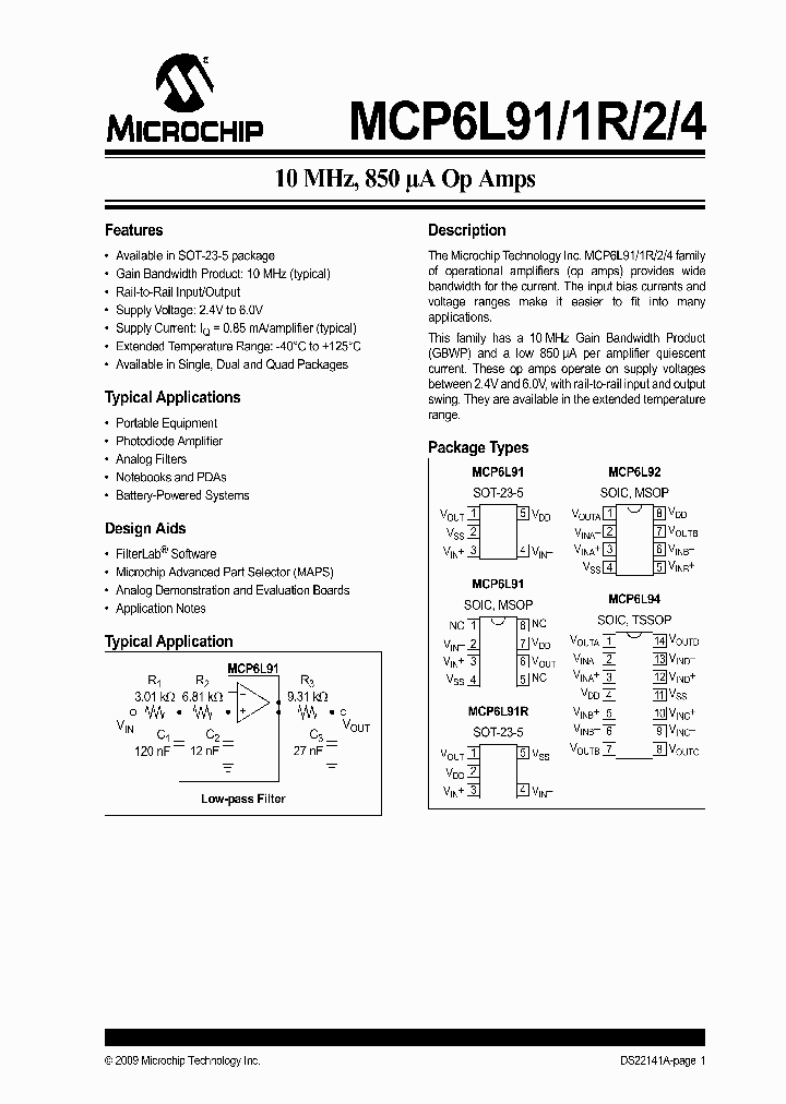MCP6L92T-EMS_4500680.PDF Datasheet