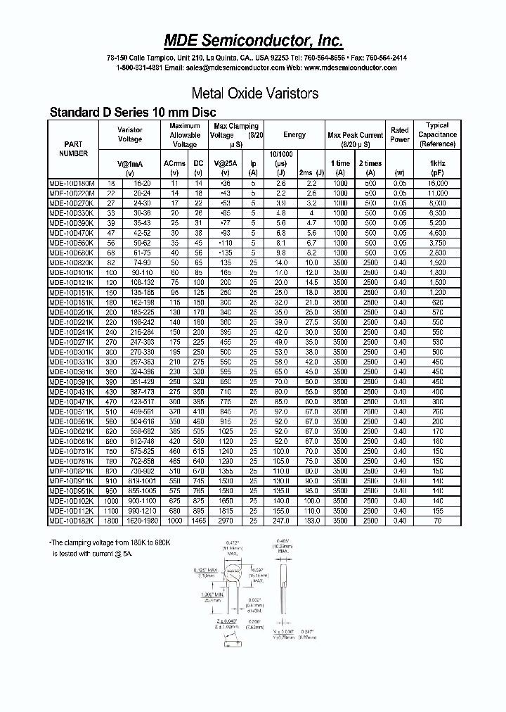 MDE-10D301K_4332755.PDF Datasheet