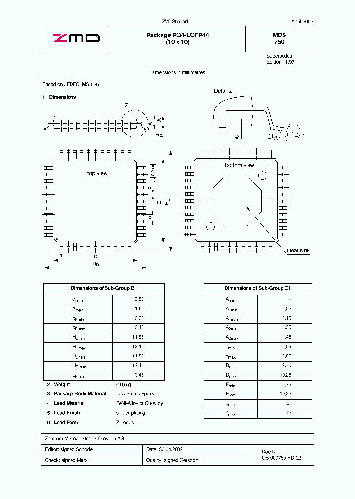 MDS750_4821188.PDF Datasheet