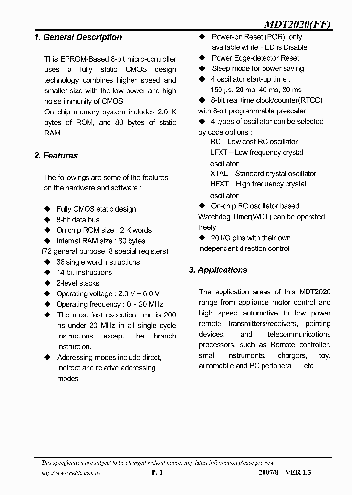 MDT2020FF_4346105.PDF Datasheet