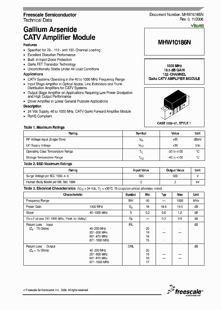 MHW10186N_4178245.PDF Datasheet