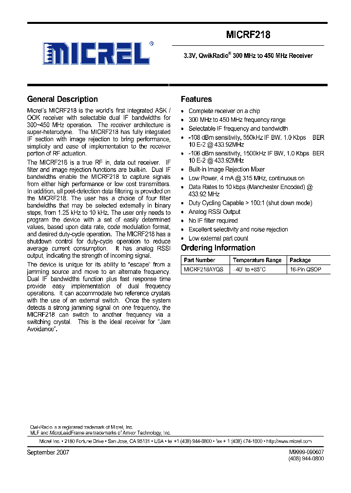 MICRF218_4589800.PDF Datasheet
