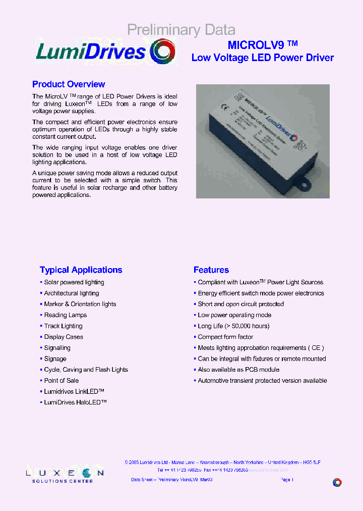 MICROLV9_4207654.PDF Datasheet