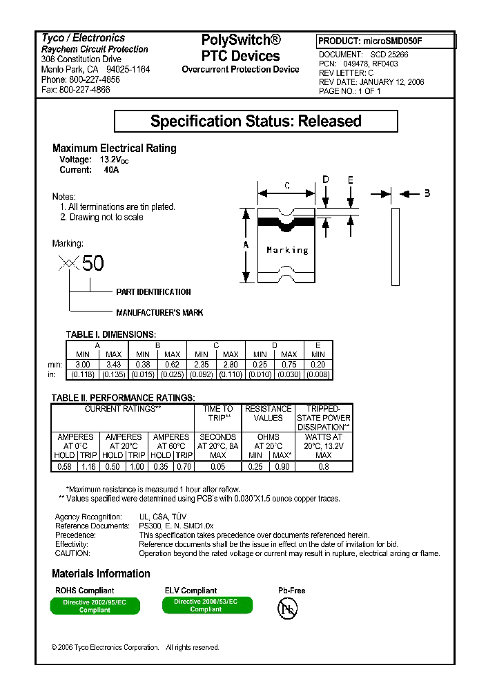 MICROSMD050F_4565939.PDF Datasheet