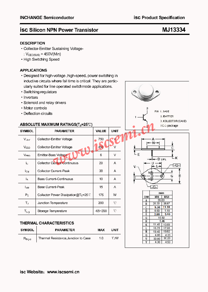 MJ13334_4543615.PDF Datasheet