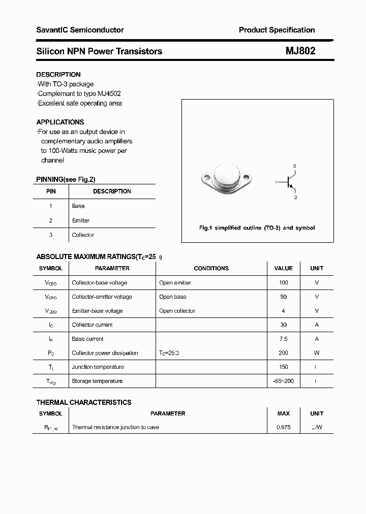MJ802_4384213.PDF Datasheet