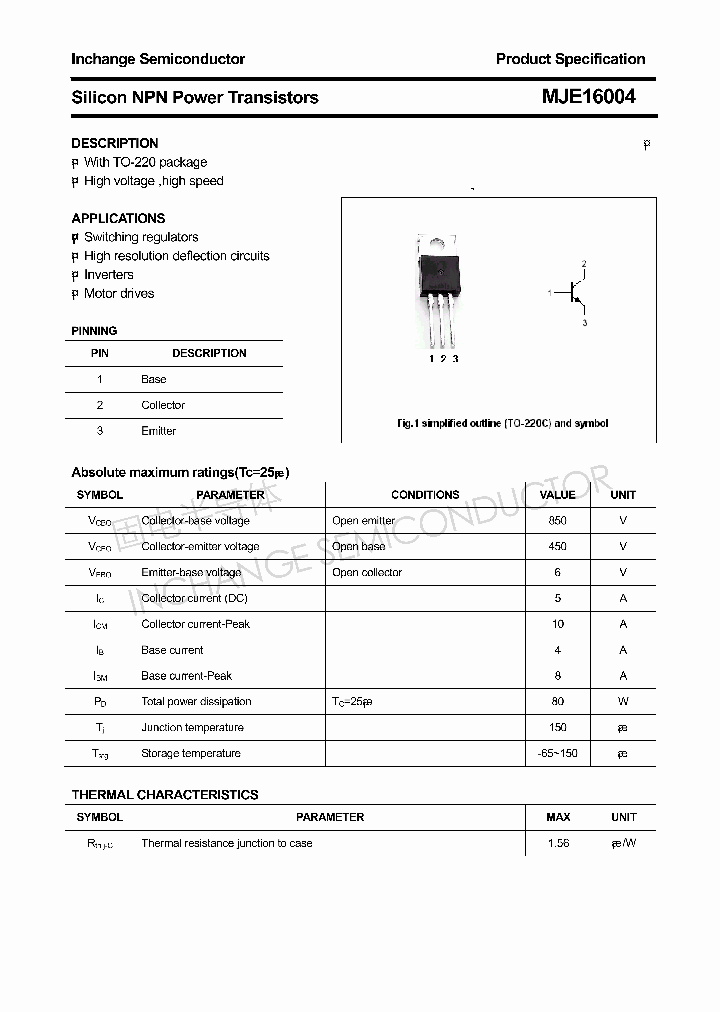 MJE16004_4344121.PDF Datasheet