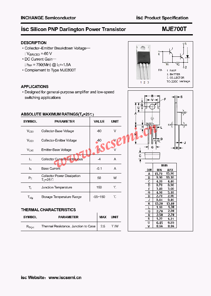 MJE700T_4805196.PDF Datasheet
