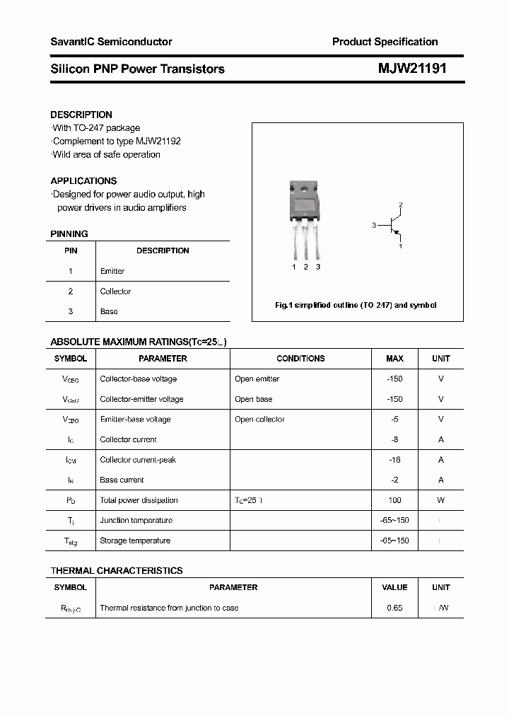 MJW21191_4437493.PDF Datasheet