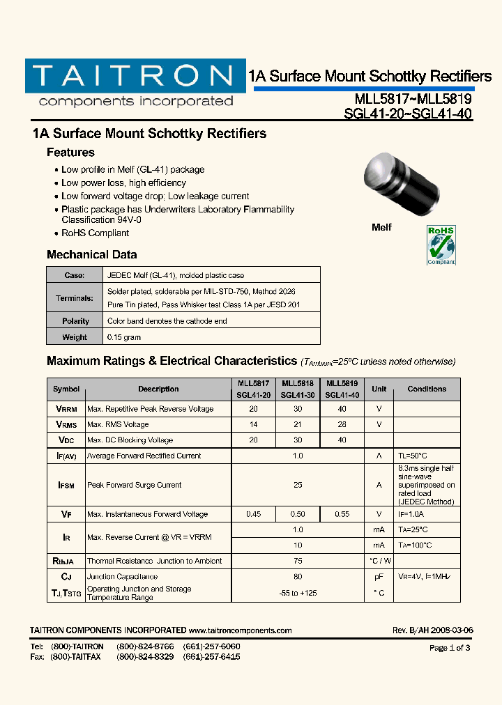 MLL5817_4237780.PDF Datasheet