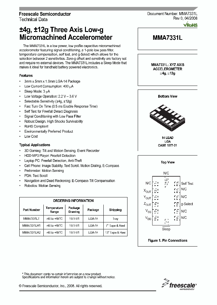 MMA7331L_4232297.PDF Datasheet