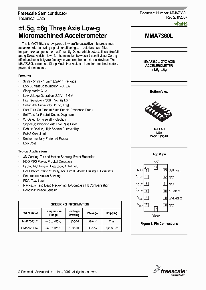 MMA7360L0708_4257362.PDF Datasheet