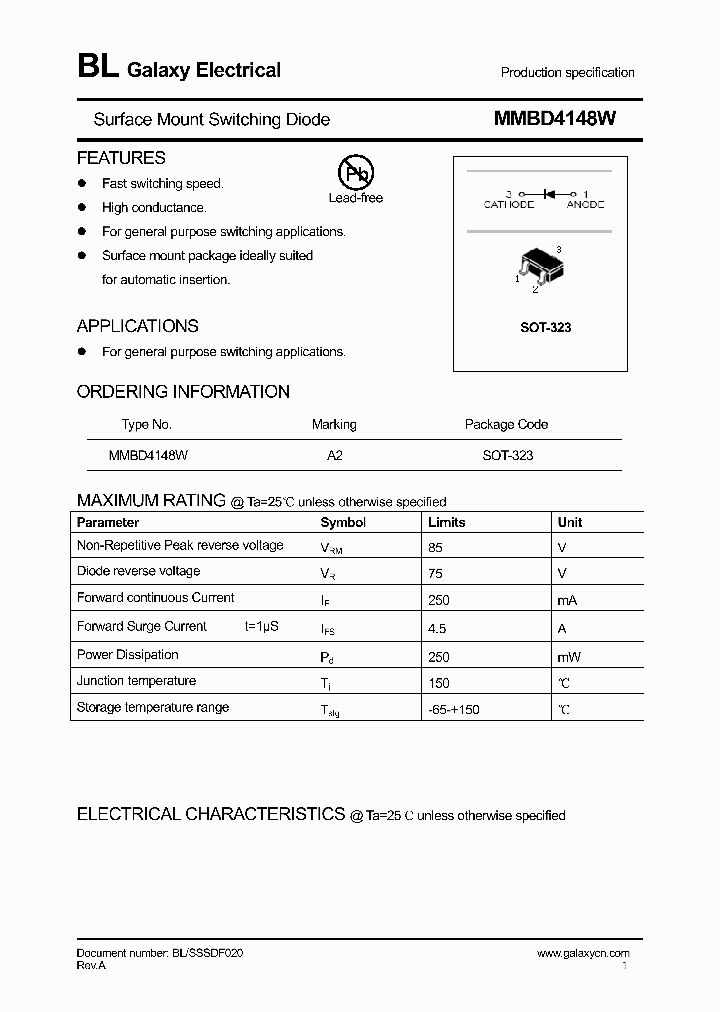 MMBD4148W_4169903.PDF Datasheet