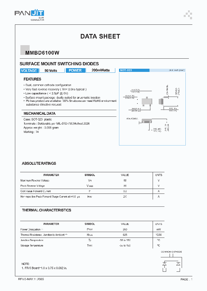 MMBD6100W_4224179.PDF Datasheet