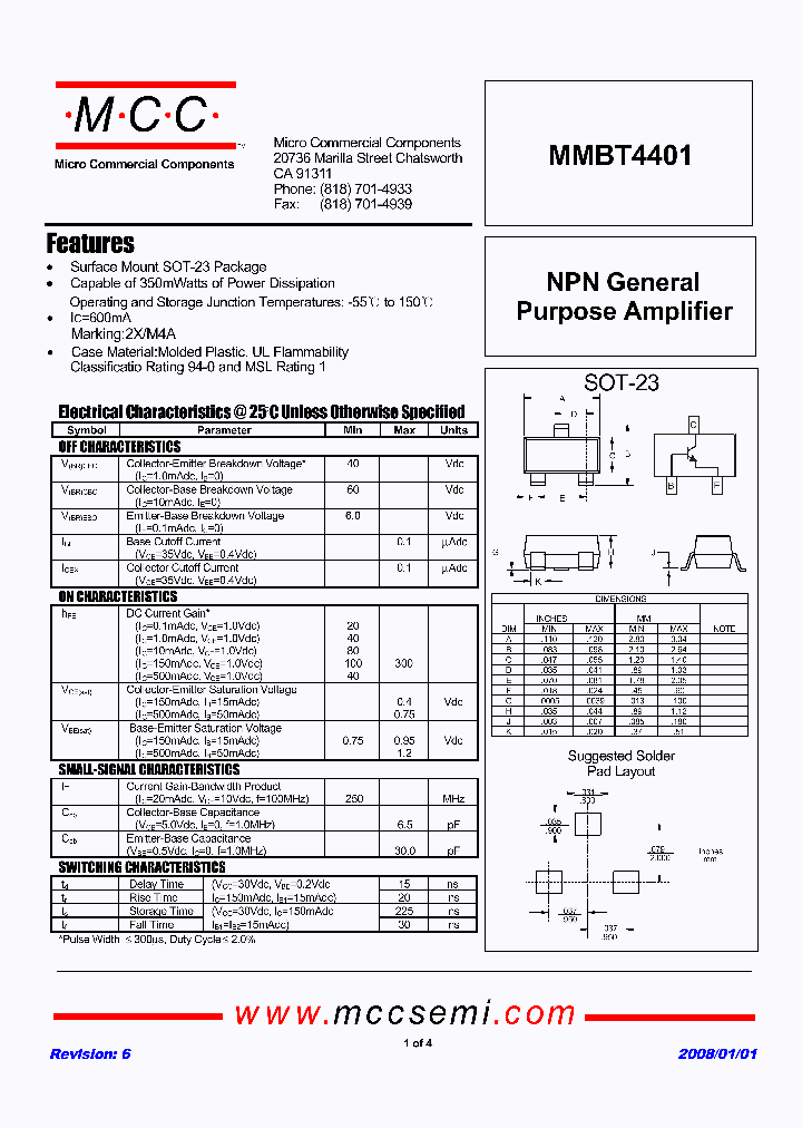 MMBT4401-TP_4809836.PDF Datasheet