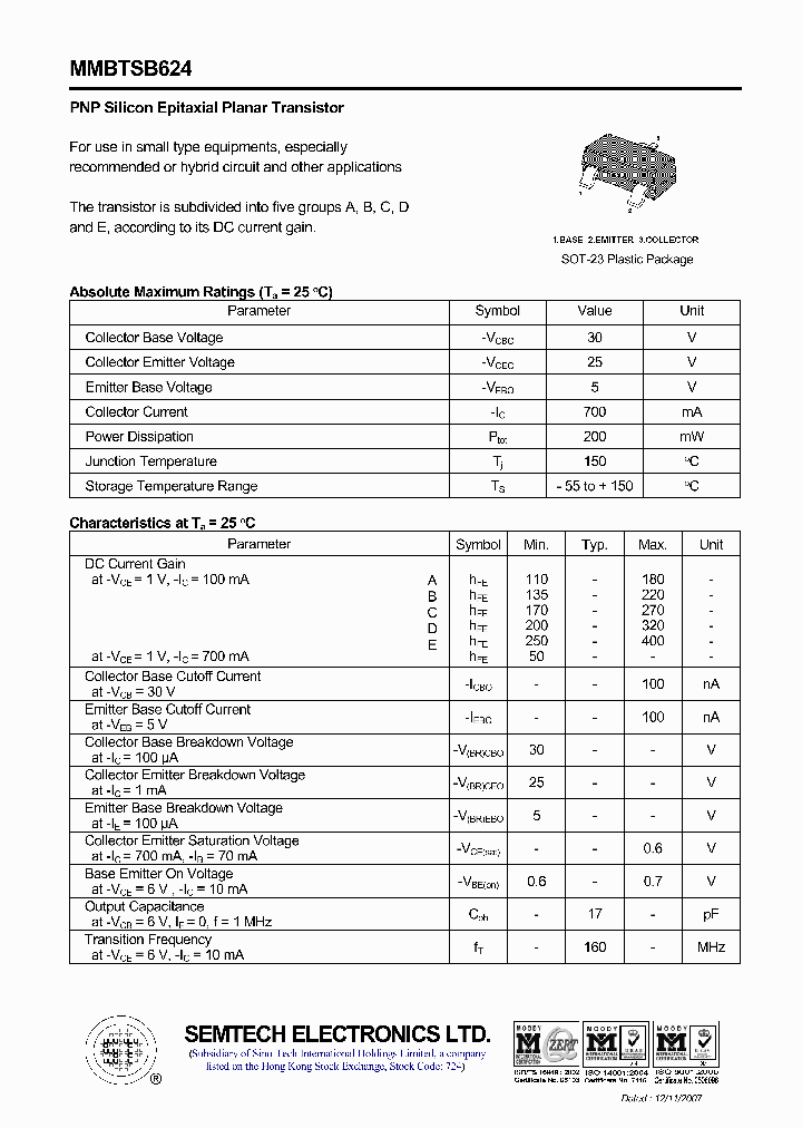 MMBTSB624_4522839.PDF Datasheet