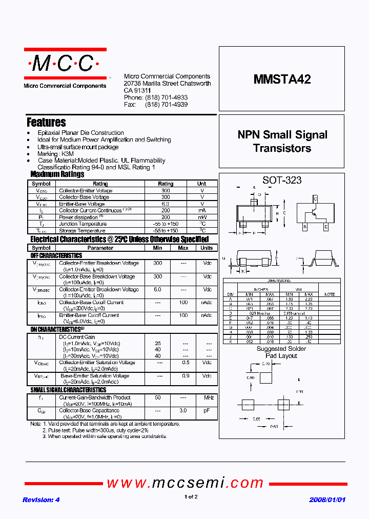 MMSTA42_4744824.PDF Datasheet