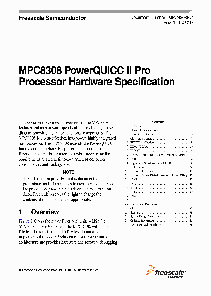 MPC8308101_4599621.PDF Datasheet