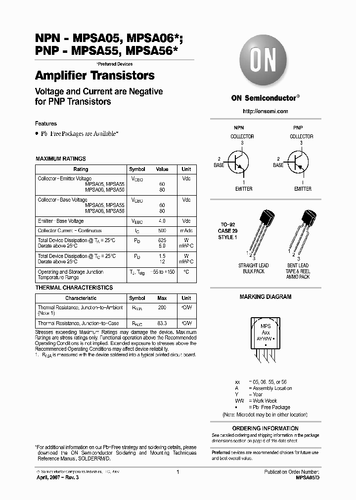 MPSA56RLRA_4343761.PDF Datasheet