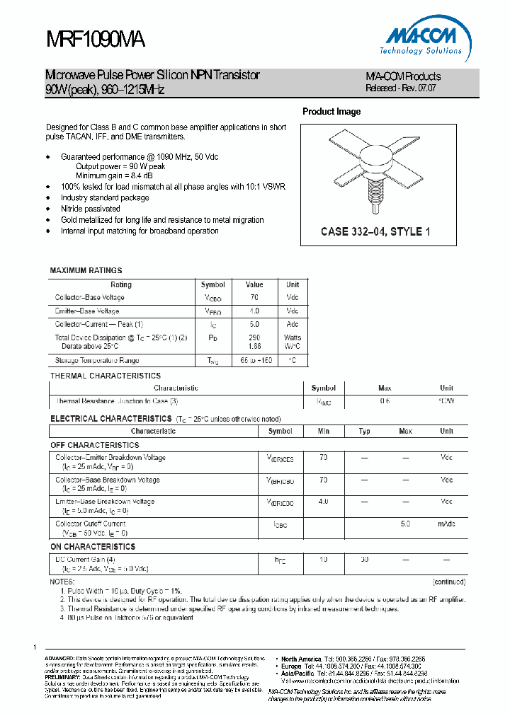 MRF1090MA_4627761.PDF Datasheet