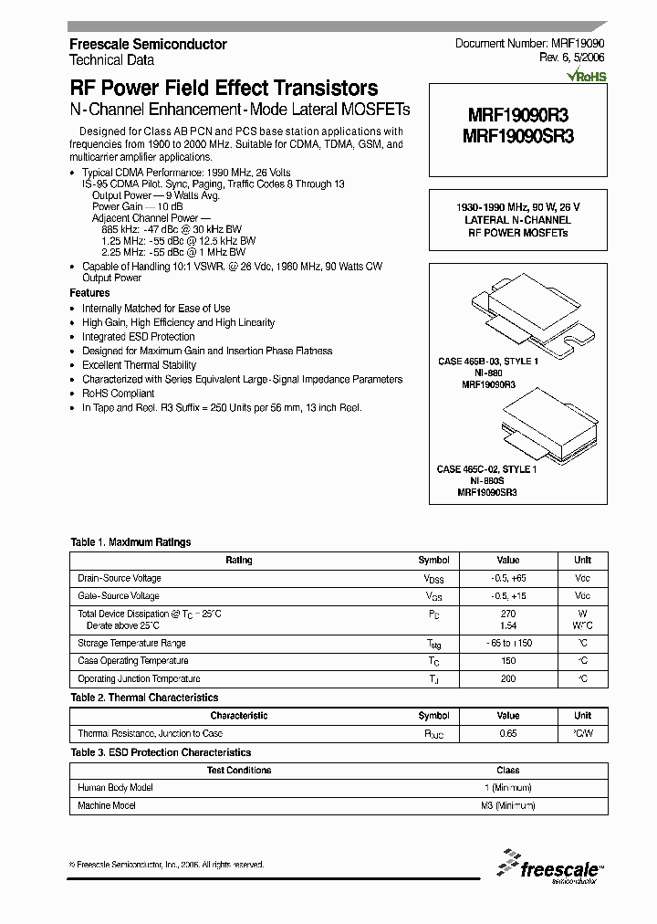 MRF19090_4333748.PDF Datasheet